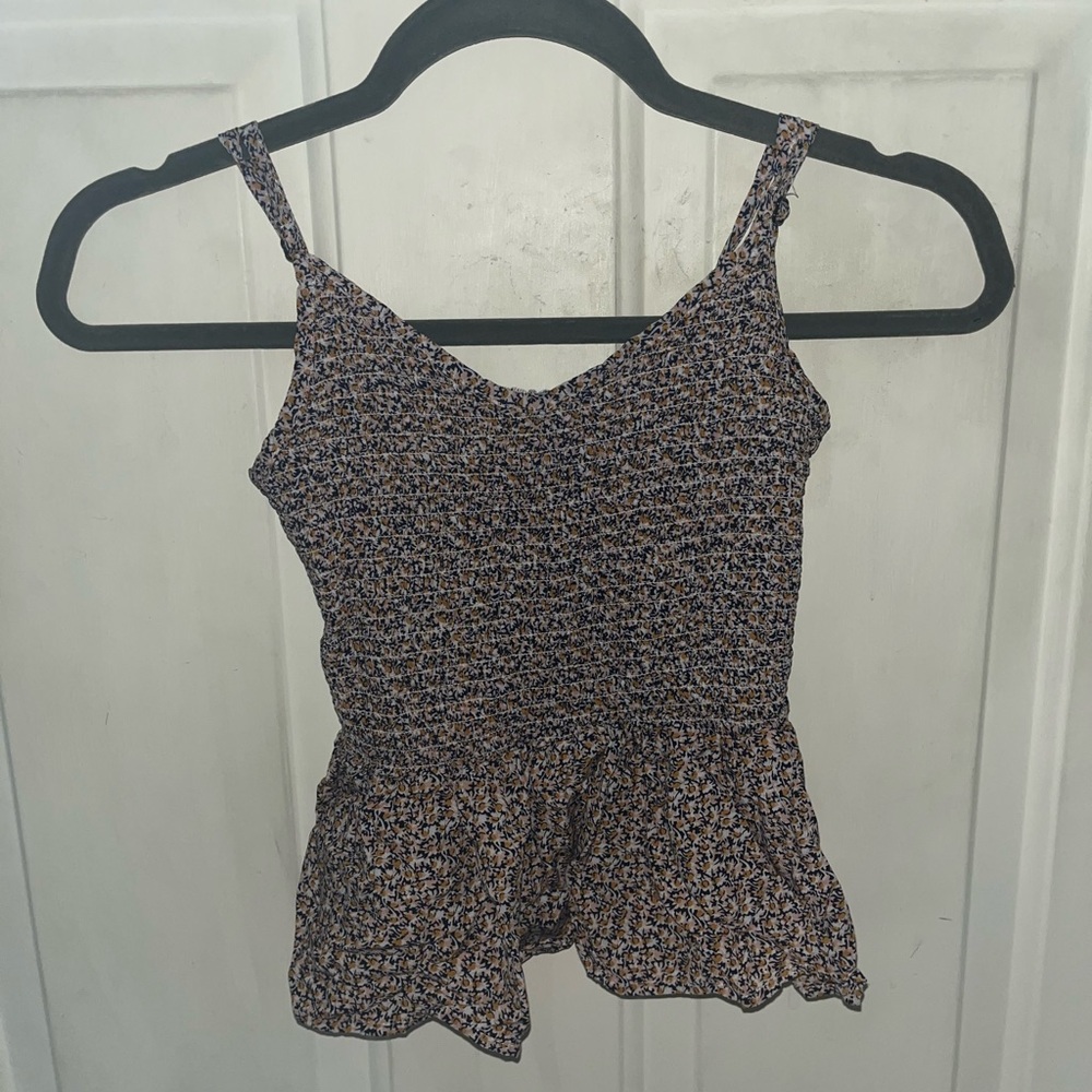 Floral Print Juniors Top